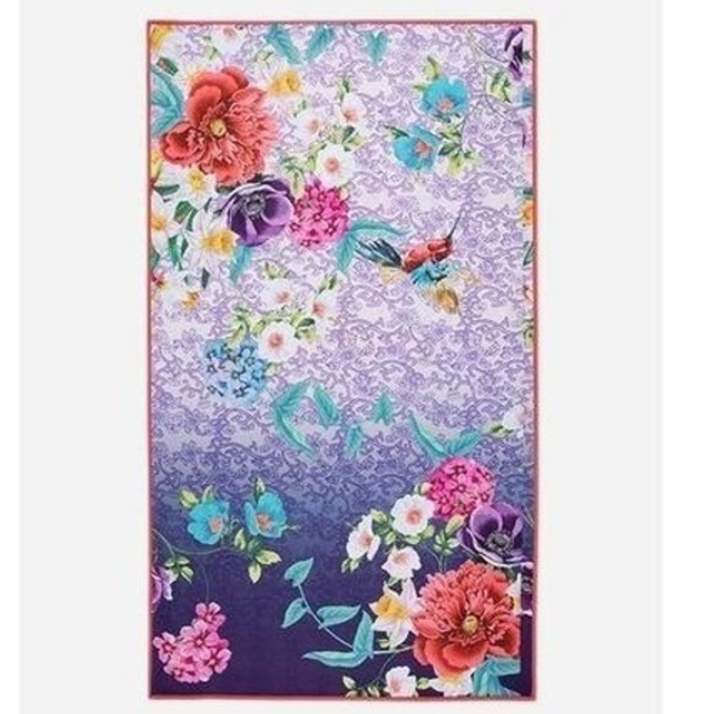JOHNNY WAS reversible floral beach blanket towel - Picture 4 of 8